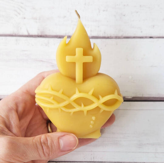 Sacred Heart of Jesus candle